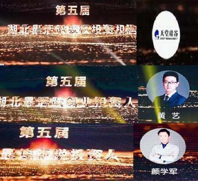 【动态新闻】天堂硅谷武汉公司荣膺湖北省创业投资年度评选三项大奖